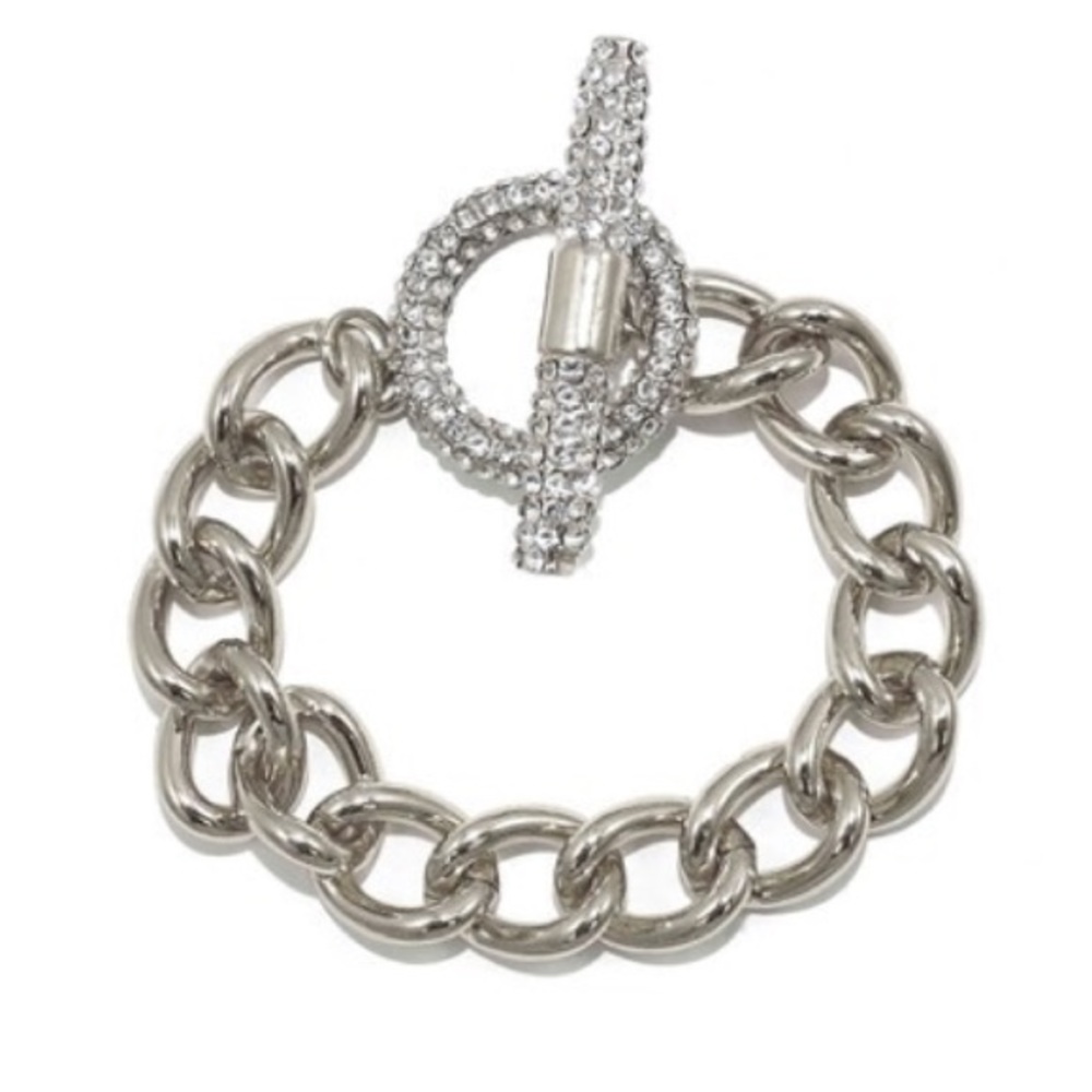 Savvy Cie Toggle Bracelet CZ NWT 👀